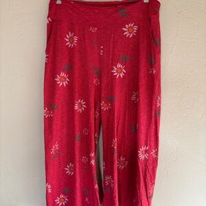 Toad&Co Chaka pants orange flower